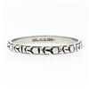 Image 4 : Antique Art Deco Belais 18k White Gold Engraved Milgrain Eternity Band Ring Sz10