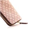 Image 6 : Louis Vuitton Red Monogram Mini Lin Canvas Zippy Wallet