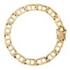 Image 2 : Vintage 14k Yellow Gold 8.4mm Large Gucci Link Chain Bracelet