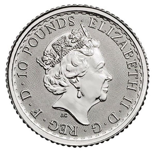 2021 10 Pounds Britannia .999 Platinum Coin