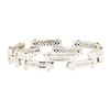 Image 2 : 7.75 ctw Diamond Staggered Bar Bracelet - 18KT White Gold