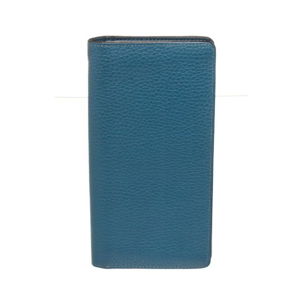 Louis Vuitton Blue Leather Brazza Wallet