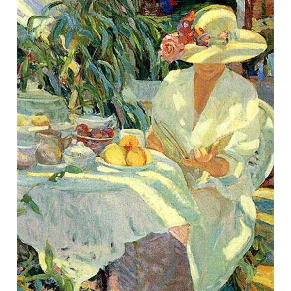 Garden Solitude by Don Hatfield on canvas