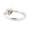 Image 3 : 0.41 ctw Diamond Heart Shaped Ring - 14KT White Gold