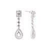 Image 2 : 3.70 ctw Diamond Earrings - 14KT White Gold
