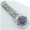 Image 5 : Rolex Mens Stainless Steel Blue String Diamond & Sapphire Datejust Wristwatch