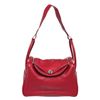 Image 1 : Hermes Red Taurillon Clemence Leather Lindy oulder Bag