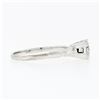 Image 5 : Vintage Solid 14k White Gold .46 ctw Prong Round Diamond Solitaire Engagement Ri