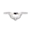 Image 2 : 0.25 ctw Diamond Shaped Band - 14KT White Gold