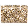 Image 1 : Burberry Beige Leather TB Double Flap Wallet