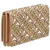 Image 3 : Burberry Beige Leather TB Double Flap Wallet