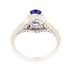 Image 3 : 1.98 ctw Sapphire and Diamond Ring - 14KT White Gold