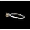 Image 3 : 14KT White Gold 0.70 ctw Round Cut Fancy Brown Diamond Solitaire Ring