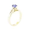 Image 4 : 1.24 ctw Sapphire and Diamond Ring - 14KT Yellow Gold