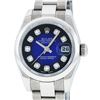 Image 1 : Rolex Ladies Quickset Datejust Blue Diamond With Oyster Band