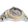 Image 9 : Rolex Ladies 2 Tone Yellow Gold & Stainless Steel Slate Grey Roman Datejust Wris