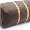 Image 4 : Louis Vuitton Brown Monogram Canvas Leather Keepall 55 cm Duffle Bag Luggage
