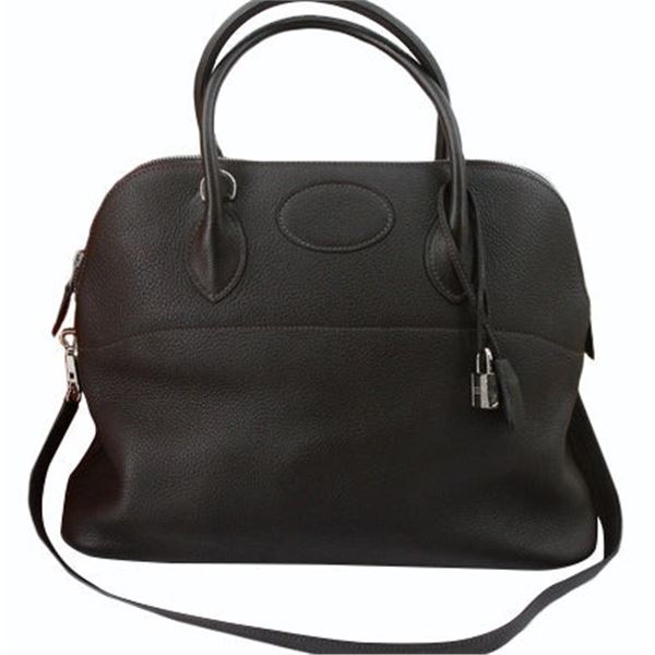 Hermes Black Togo Leather Bolide Shoulder Bag