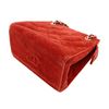 Image 4 : Chanel Red Quilted Suede CC Zip Tote Bag