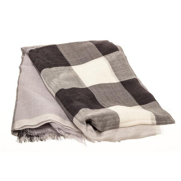 Burberry Grey Novacheck Scarf