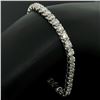 Image 3 : 18k White Gold 3.48 ctw Diamond Line Tennis Bracelet