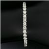 Image 4 : 18k White Gold 3.48 ctw Diamond Line Tennis Bracelet