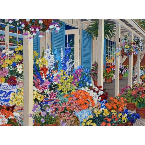 Jolains Flowers by John Powell on paper