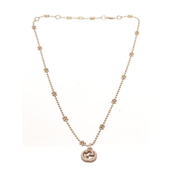 Gucci Silver Interlocking G Necklace