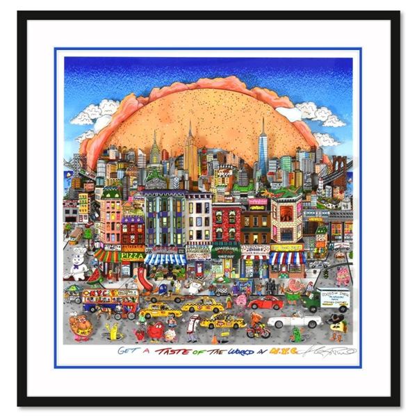 Get A Taste Of The World In NYC (Blue) by Fazzino, Charles