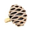 Image 1 : 1.65 ctw Diamond and Onyx Ring - 18KT Rose Gold