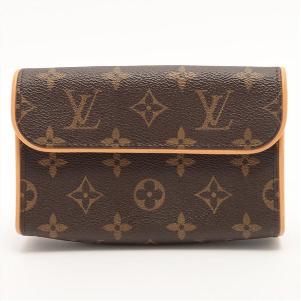 Louis Vuitton Brown Monogram Canvas Leather Florentine Pochette Waist Bag