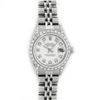 Image 2 : Rolex Ladies Stainless Steel White Diamond Lugs & Datejust Wristwatch