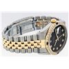 Image 5 : Rolex Mens 2 Tone Black Diamond 36MM Datejust Wristwatch