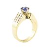 Image 4 : 1.44 ctw Blue Sapphire And Diamond Ring - 14KT Yellow Gold