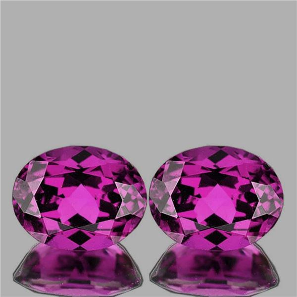 Natural Magenta Purple Rhodolite Garnet Pair 5.11 Ct