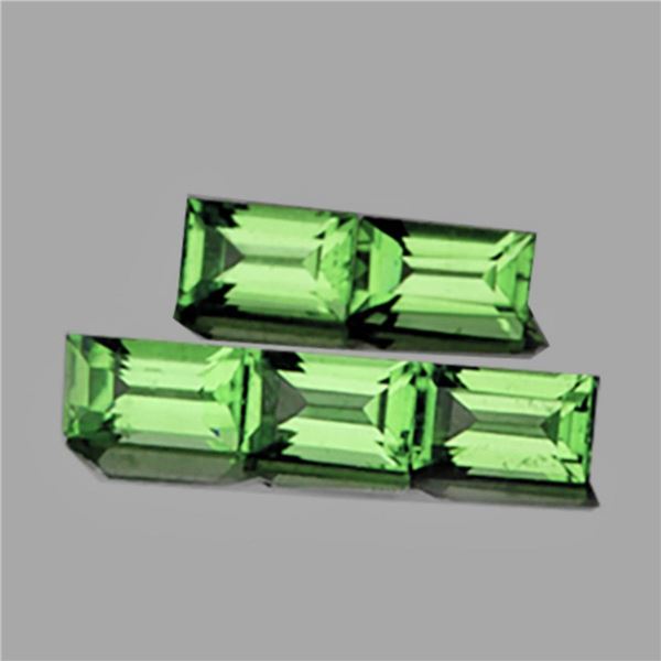 Natural Green Tsavorite Garnet 5 Pcs{Flawless-VVS}