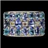 Image 1 : Natural Tanzanite Topaz Sapphire Ring