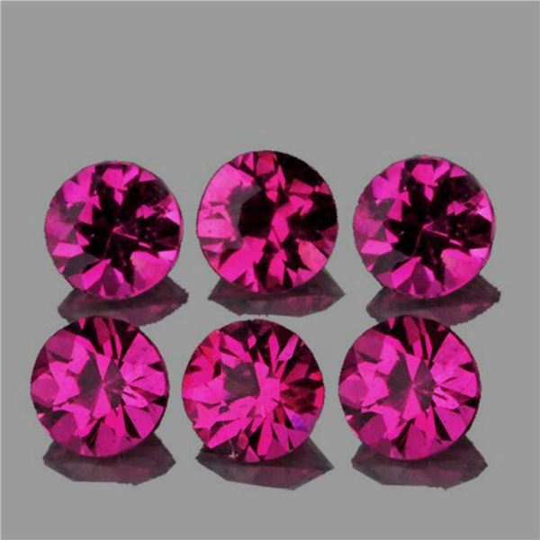 Natural Premium Pink Red Ruby 6 Pcs - Untreated