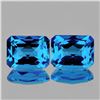 Image 1 : Natural Swiss Blue Topaz Pair {Flawless-VVS1}