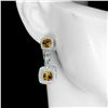 Image 2 : Natural Unheated Citrine Earrings