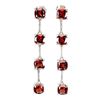 Image 1 : Natural Cushion Mozambique Garnet Earrings