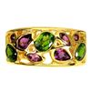 Image 1 : Natural Unheated Chrome Diopside Rhodolite Garnet Ring