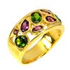 Image 2 : Natural Unheated Chrome Diopside Rhodolite Garnet Ring