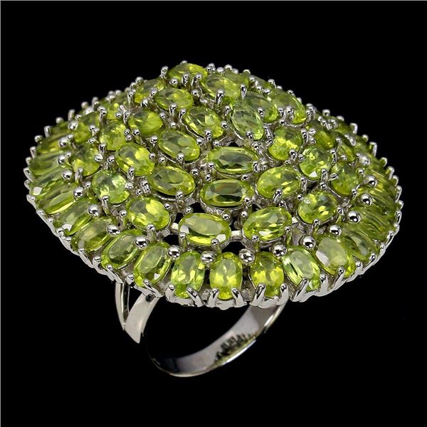 Natural Unheated Peridot  Ring