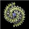 Image 1 : Unheated Marquise Peridot Tanzanite  Ring