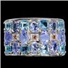 Image 1 : Unheated  Tanzanite Swiss Blue Topaz  Ring