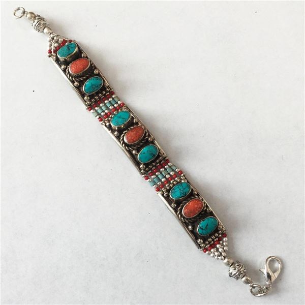 Tibet Hand Made Turquoise Bracelet