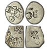 Image 1 : Ancient India: Imperial Magadhan silver punch-marked karshapana coins (2)