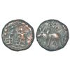 Image 1 : Ancient India: Ancient Malwa - post-Mauryan copper coin, not listed in PAIC, 7.45g.