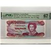 Image 1 : Bahamas, Central Bank 3 dollars, ND 1984, P-44a PMG 67EPQ